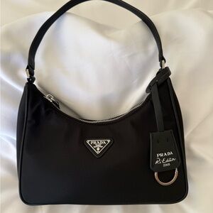 Prada Black Re-Edition Shoulder Bag